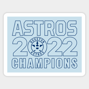 Houston Astroooos 16 champs Magnet